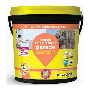 Tinta Acrílica Emborrachada Quartzolit Proteção