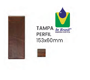 TAMPA PERFIL 153X60 IPE IN BRASIL MADEIRA PLASTICA