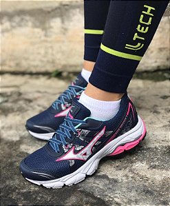 Tênis Mizuno Nirvana Azul Rosa