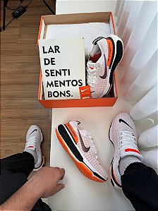 Tênis Nike Invincible Run 3 Laranja Branco
