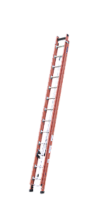 ESCADA COGUMELO FIBRA DE VIDRO EXTENSIVEL EF-23 LARANJA