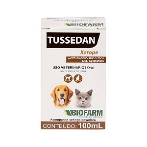 Tussedan Xarope para Cães e Gatos 100 ml