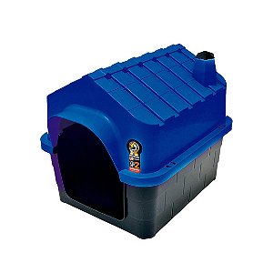 Casa para Cachorro de Plástico Azul M