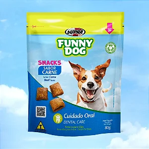 Petisco Funny Dog Carne 80 Gr