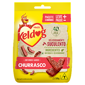 Petisco Keldog Criadores Churrasco 500 Gr