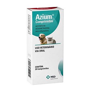 Anti-Inflamatório Azium Cães e Gatos 20 comprimidos