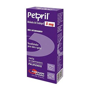 Petpril 5mg Vasodilatador para Cães e Gatos 30 comprimidos