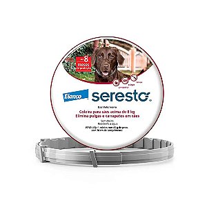 Coleira Antipulgas Seresto Cães Acima de 8kg - 8 meses de proteção Único