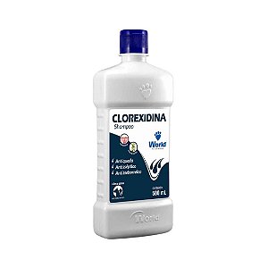 Shampoo Clorexidina Cães Gatos Condicionador 2 em 1 500 ml