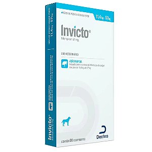 Antipulgas Invicto Cães de 11,4 a 57 kg Dechra 1 comprimido