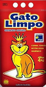 Granulado Sanitario  Gato Limpo 4 Kg