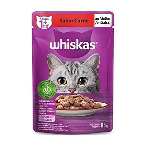 Sache Gatos Whiskas Carne 85 Gr