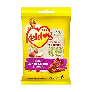 Petisco Keldog Mix Cereais E Maca 55 Gr