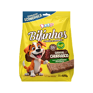 Petisco Bifinho Doogs Churrasco 400 Gr