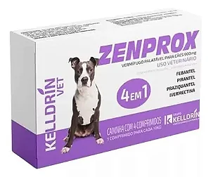 Zenprox Caes 900 Mg 10 Kg - 4 Cp - Promocional