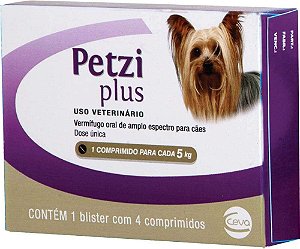 Petzi Plus 350 Mg 5 Kg C/4 Cp