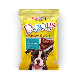 Bifinho Doogs Filhotes Carne E Leite 50 Gr