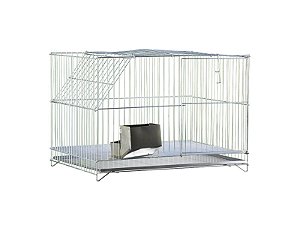 Gaiola Coelho Individual Prata Ref. 27a