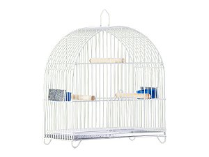 Gaiola Redonda Prata Ref. P008