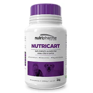 Nutricart 1000 Caes E Gatos - 60 Cp