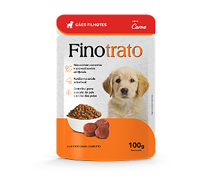 Sache Caes Finotrato Filhote Carne 100 Gr