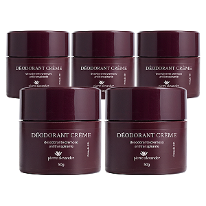 Kit de Desodorantes em Creme 50g 05 Unidades Pierre Alexander