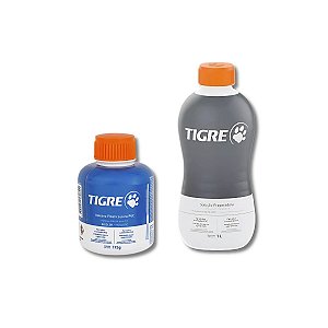 Kit 1 Adesivo 175g Tigre + Solução Limpadora Tigre