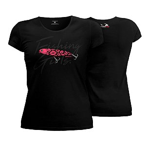 Camiseta Casual Baby Look Kiss Bait