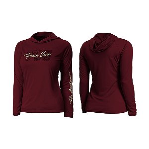 Camisa Baby Look Poliamida Nanotech Com Capuz PSVA Ref 32