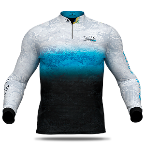 Camisa de Pesca DryFlex Presa Viva Tucunaré Azul 07