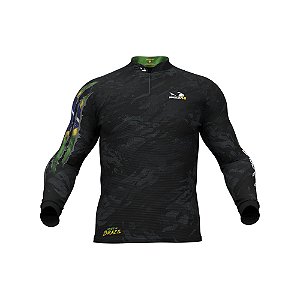 Camisa de Pesca DryFlex Presa Viva Camuflada Brasil