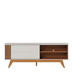 BANCADA 160,4CM OTAWA OFF WHITE MATTE/FREIJO COLIBRI