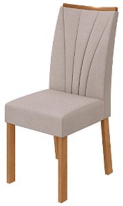 CADEIRA APOGEU CAIXA C/6 LINHO RINZAI BEGE AMENDOA CLEAN LOPAS