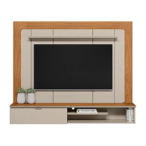 PAINEL HOME 182CM LUGANO NATURE/OFF WHITE LINEA BRASIL