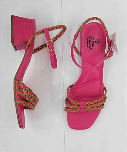 Sandália Olivia Chaves Be Brumas Hyper Pink