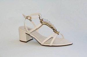 Sandália Olivia Chaves Ss Luna Off White