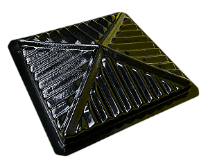 907 - Forma chapéu Churrasqueira 40 x 40 cm