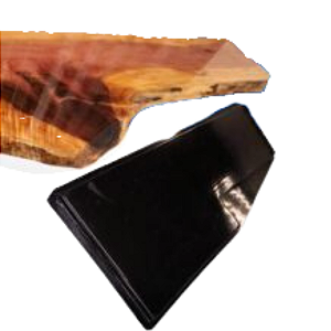 8126 - Forma Bancada efeito madeira Em L