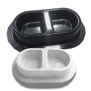 Forma dupla comedouro e bebedouro pet - 04