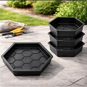 kIT 4 forma para piso sextavado