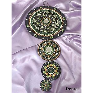 Mandalas Móbile em Pontilhismo Sino dos Ventos
