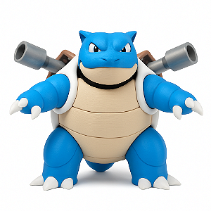 Boneco Blastoise em Impressão 3D