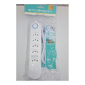 Filtro de Linha Starmega ST-867 - 6 Tomadas com Proteção