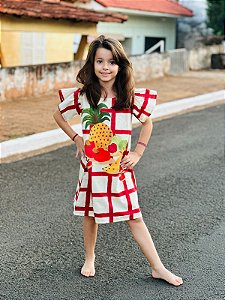 Vestido Frutas Casual e Estiloso