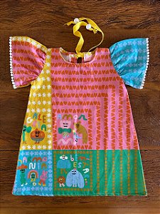 Vestido Infantil Brincar Algodão - Conforto e Estilo para as Pequenas