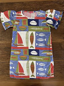 Vestido Infantil Peixe em Viscose