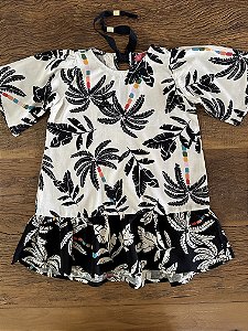 Vestido Infantil Coqueiro em Viscolinho