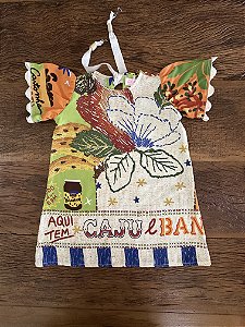 Vestido Infantil Tropical em Viscose