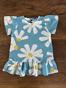 Vestido Infantil Flor Viscose - Estilo e Conforto para as Pequenas