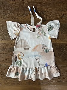 Vestido Infantil Arara Azul em Viscose